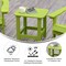 Merrick Lane Riviera Poly Resin Indoor/Outdoor All-Weather Adirondack Side Table